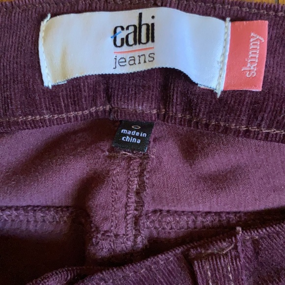 CAbi brushed corduroy jeans Plum colored - Picture 2 of 4